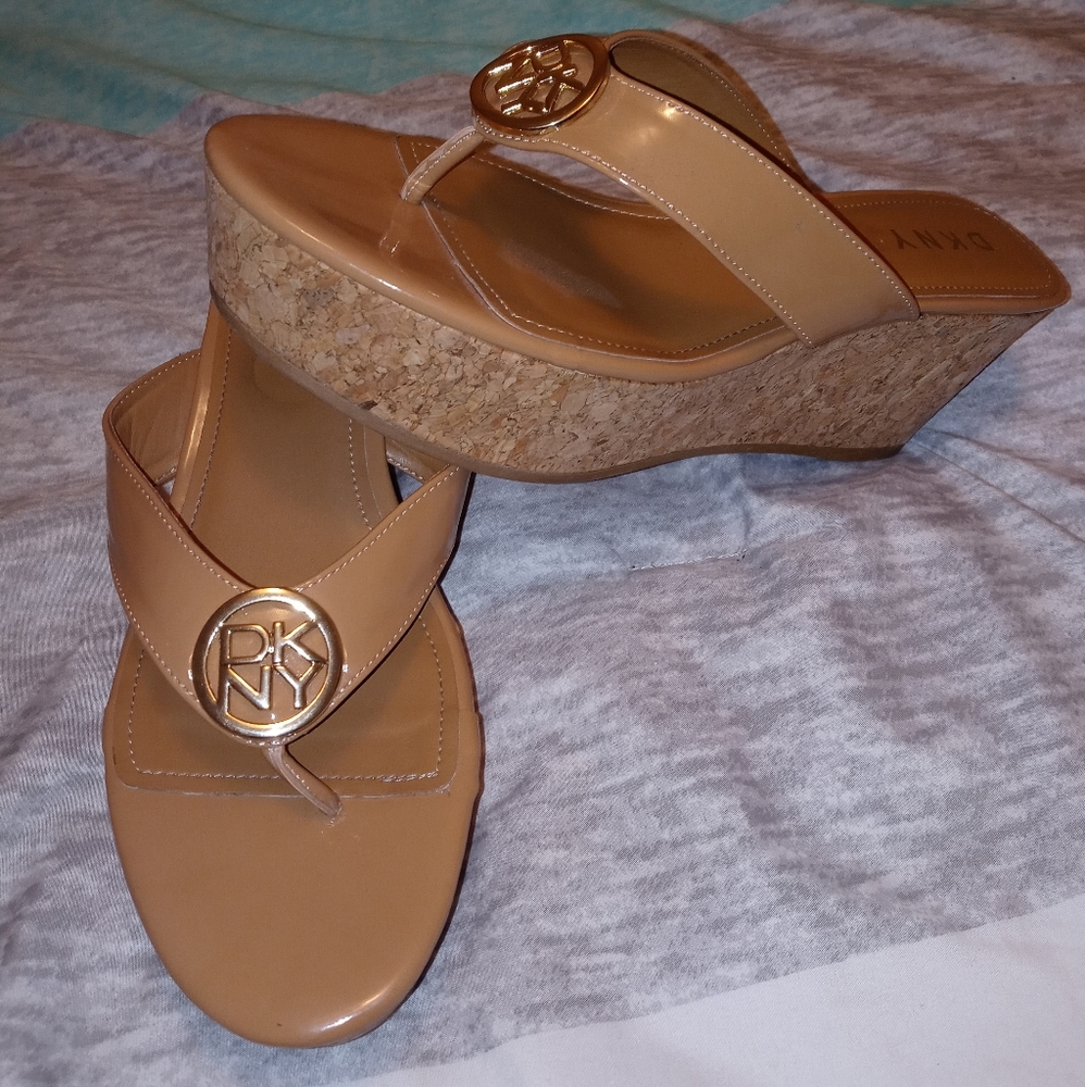 DKNY Slide on Wedge Sandles